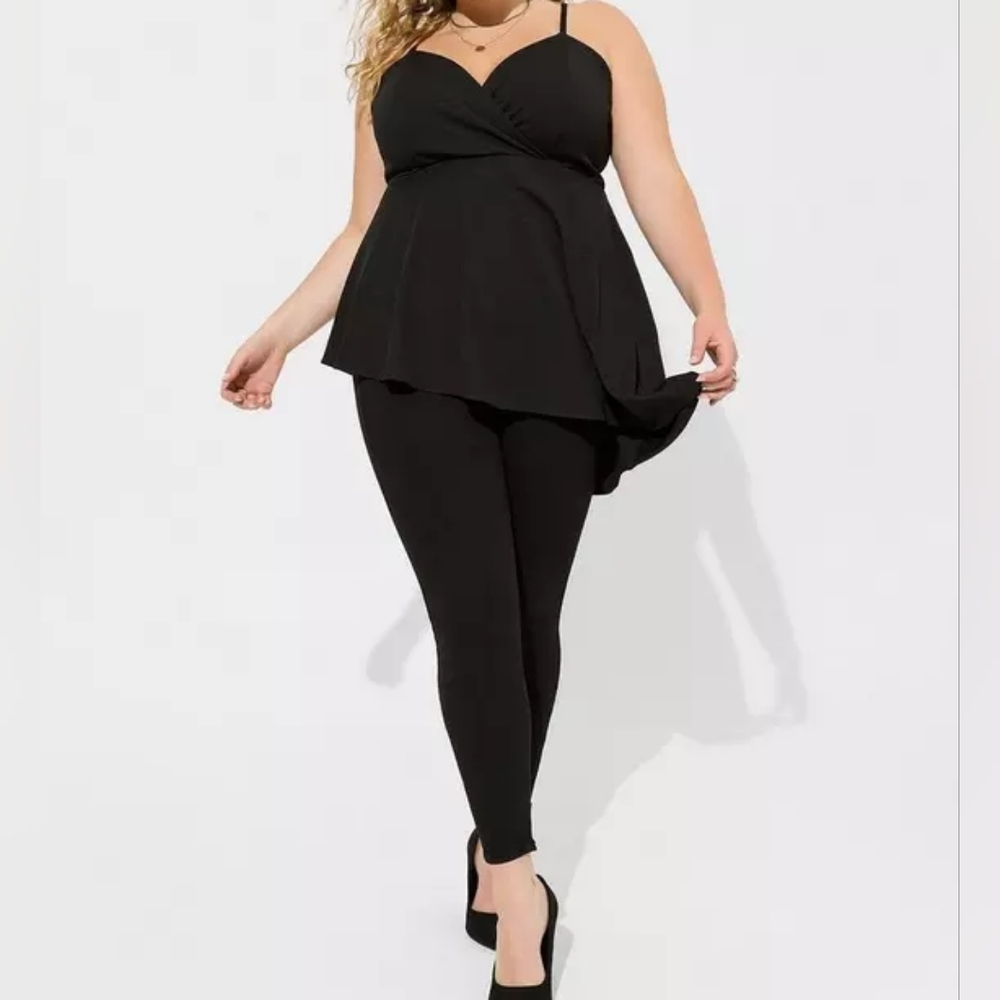 Torrid Knit Surplice Asymmetrical Peplum Cami - Picture 6 of 6